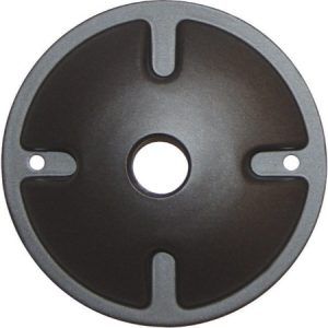 SATCO 1 Light Die Cast Mounting Plate Dark Gray