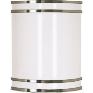 SATCO Glamour & Crispo LED Wall Sconce 10W 3000K 800Lm Brass Nickel