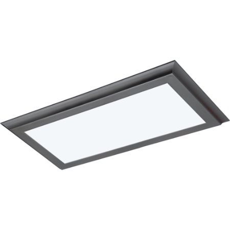 SATCO Blink Plus Profile LED Surface Mount Fixture 22W 100-277V 12"L x 24"W x 1"D 3000K 1650Lm Gunmetal