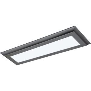 SATCO Blink Plus Profile LED Linear Surface Mount Fixture 22W 100-277V 25"L x 7"W x 1"D 3000K 1600Lm Gunmetal
