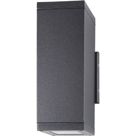 SATCO LED Outdoor Fixture with Cast Aluminum Construction Verona Up/Down Sconce 17.2W 3000K 1256Lm Anthacite