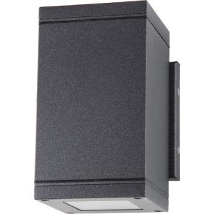 SATCO LED Outdoor Fixture with Cast Aluminum Construction Verona Up/Down Sconce 17.2W 3000K 1256Lm Anthracite