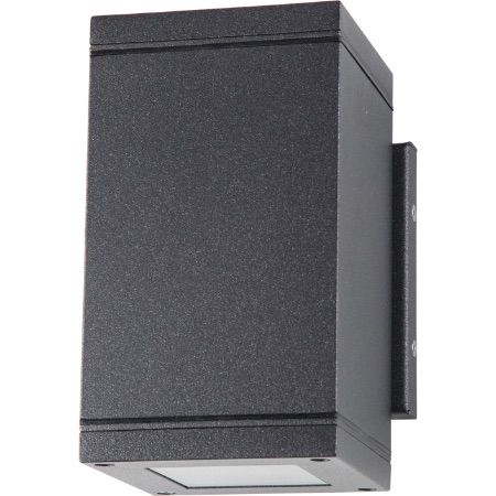 SATCO LED Outdoor Fixture with Cast Aluminum Construction Verona Up/Down Sconce 17.2W 3000K 1256Lm Anthracite