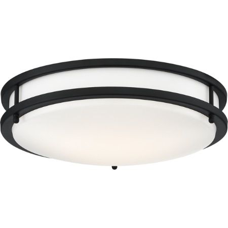SATCO LED Glamour BN Flush 25W 13" 3000K 2000Lm 13"W x 3¾"H Black