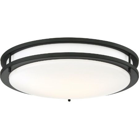 SATCO LED Glamour BN Flush 25W 17" 3000K 2000Lm 17"W x 3¾"H Black