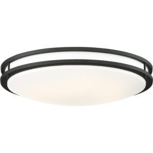 SATCO LED Glamour BN Flush 39W 24" 3000K 3120Lm 24"W x 3¾"H Black