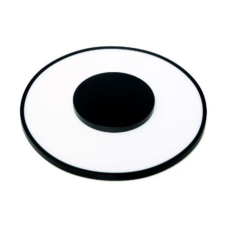SATCO Blink Luxe LED Designer Surface Mount Fixture 13" Round 26W 120-277V 3000K 1600Lm Black