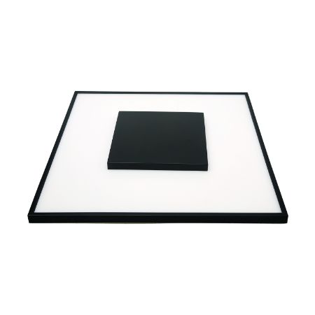 SATCO Blink Luxe LED Designer Surface Mount Fixture 13" Square 26W 120-277V 3000K 1600Lm Black