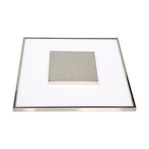 SATCO Blink Luxe LED Designer Surface Mount Fixture 13" Square 26W 120-277V 3000K 1600Lm Brushed Nickel