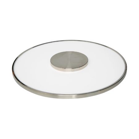 SATCO Blink Luxe LED Designer Surface Mount Fixture 17" Round 31.5W 120-277V 3000K 2200Lm Brushed Nickel