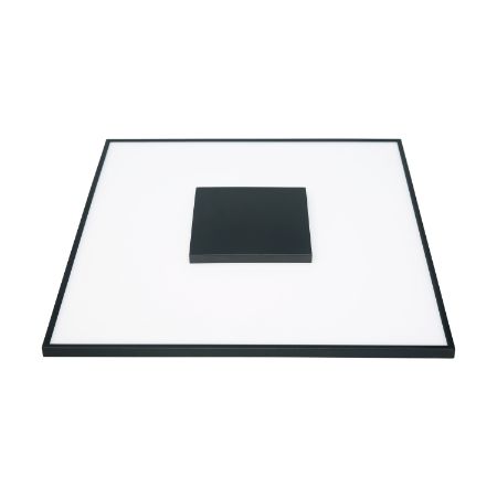 SATCO Blink Luxe LED Designer Surface Mount Fixture 17" Square 31.5W 120-277V 3000K 2200Lm Black