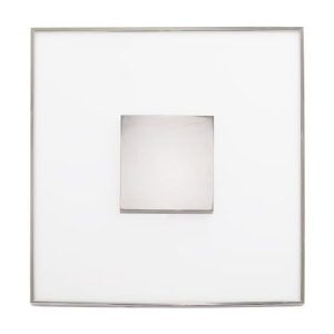 SATCO Blink Luxe LED Designer Surface Mount Fixture 17" Square 31.5W 120-277V 3000K 2200Lm Polished Nickel
