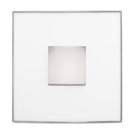 SATCO Blink Luxe LED Designer Surface Mount Fixture 17" Square 31.5W 120-277V 3000K 2200Lm Polished Nickel