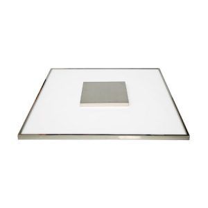 SATCO Blink Luxe LED Designer Surface Mount Fixture 17" Square 31.5W 120-277V 3000K 2200Lm Brushed Nickel