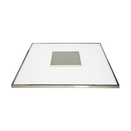 SATCO Blink Luxe LED Designer Surface Mount Fixture 17" Square 31.5W 120-277V 3000K 2200Lm Brushed Nickel