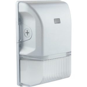 SATCO LED Small Wall Pack with Photocell 20W 100-277V 4000K 2669Lm White