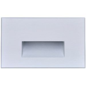 SATCO LED Horizontal Step Light with Cast Aluminum Construction 5W 120V 3000K 407Lm White