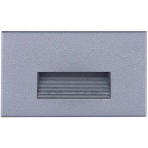 SATCO LED Horizontal Step Light with Cast Aluminum Construction 5W 277V 3000K 407Lm Gray