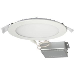 SATCO Low Profile LED Edge-Lit Downlight with External Driver/Junction Box 6" Round 12W 3000K 850Lm