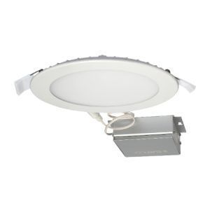 SATCO Low Profile LED Edge-Lit Downlight with External Driver/Junction Box 6" Round 12W 5000K 850Lm