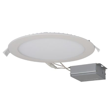 SATCO Low Profile LED Edge-Lit Downlight with External Driver/Junction Box 8" Round 24W 4000K 1800Lm