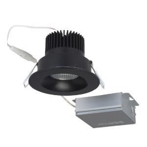 SATCO Low Profile LED Downlight with External Driver 3 1/2" Round 12W 3000K 840Lm Black