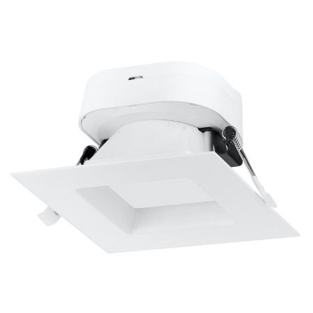 SATCO 4" LED Direct Wire Square Trim Downlight 7W 120V 3000K 490Lm