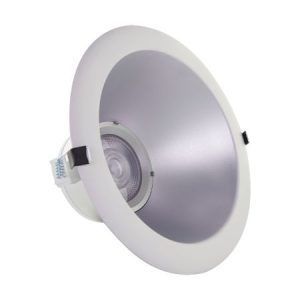 SATCO Commercial LED Downlight with ColorQuick Technology Reflector 23W 120-277V 27-30-35-40-50K Selectable 900/1200/1750Lm Silver