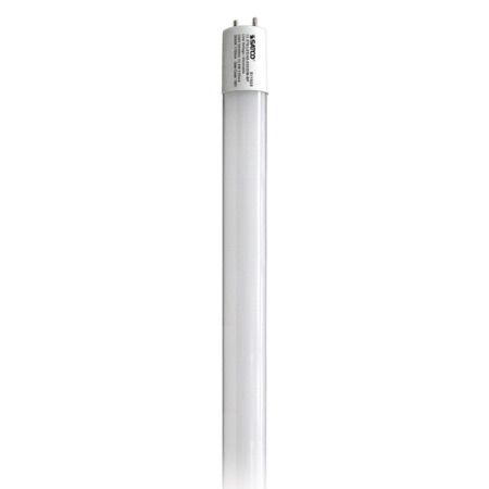 SATCO 4' LED T8 Ballast Bypass Lamp Dimmable Med Bi-Pin 13.5W 3000K 1700Lm