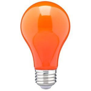 SATCO LED A19 Colour Lamp Filament 8W Orange