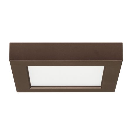 SATCO Square Blink LED Fixture 10.5W 5.5" 3000K 600Lm Bronze