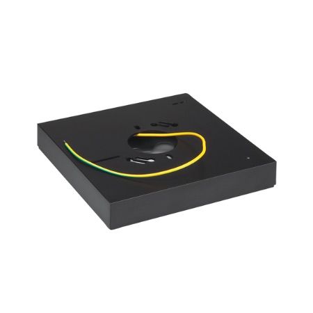 SATCO Blink LED Square Battery Backup 7" Empty Casing Black