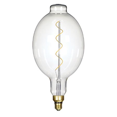 SATCO Sprial Filament LED Lamp in HID Envelope BT56 E26 4W 2150K 200Lm Clear