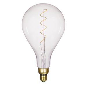 SATCO Spiral Filament LED Lamp in HID Envelope PS52 E26 4W 2150K 200Lm Clear