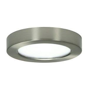 SATCO Blink LED Round Fixture 10.5W 5.5" 2700K 580Lm Brass Nickel