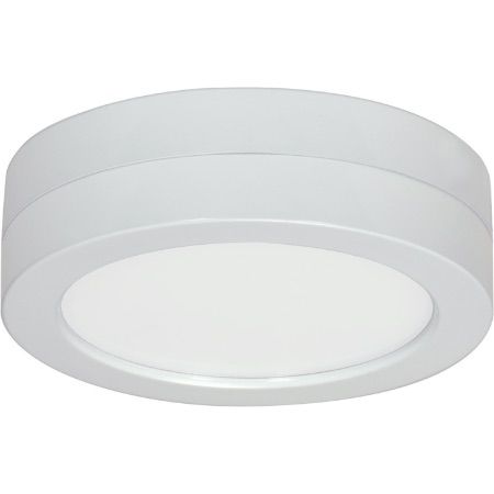 SATCO Blink LED Round Battery Backup Module 7" Empty Casing White