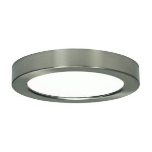 SATCO Blink LED Round Fixture 13.5W 120V 7" 3000K 820Lm Brass Nickel