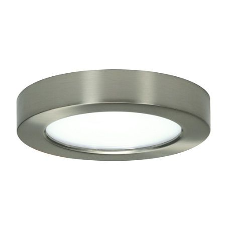 SATCO Blink LED Round Fixture 10.5W 5.5" 3000K 600Lm Brass Nickel