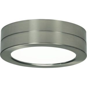 SATCO Blink LED Round Battery Backup Module 7" Empty Casing Brass Nickel