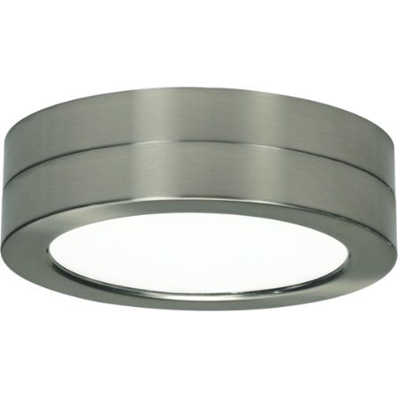 SATCO Blink LED Round Battery Backup Module 7" Empty Casing Brass Nickel