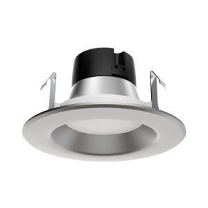 SATCO 4" LED Baffle Retrofit 8.5W 120V 3000K 600Lm Brushed Nickel