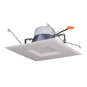 SATCO 5"/6" LED Square Trim Recessed Downlight Retrofit 11.5W 120V 30000K 1000Lm
