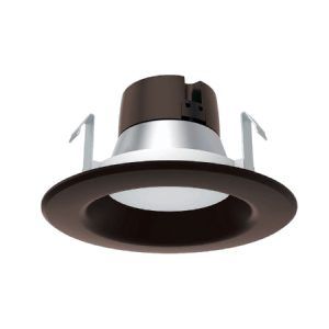 SATCO 4" LED Baffle Retrofit 8.5W 120V 3000K 520Lm Bronze
