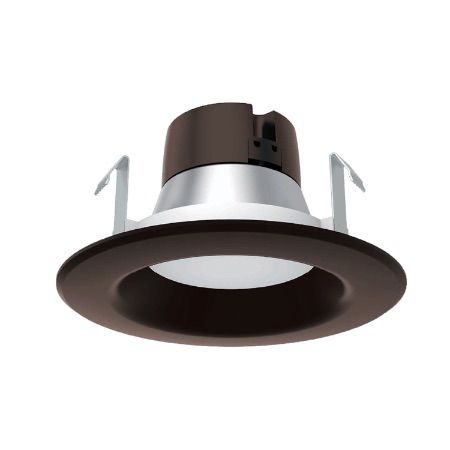SATCO 4" LED Baffle Retrofit 8.5W 120V 3000K 520Lm Bronze