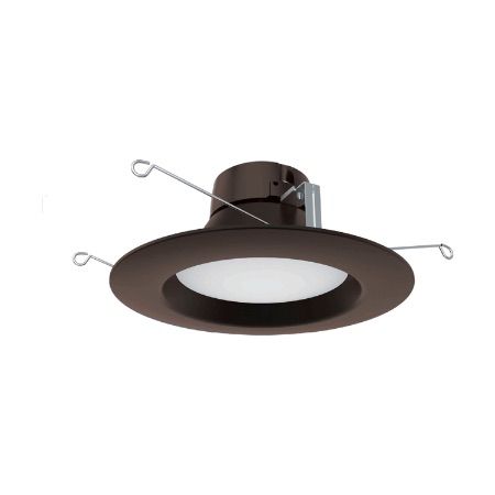 SATCO 5"/6" LED Baffle Retrofit 10.5W 120V 3000K 700Lm Bronze