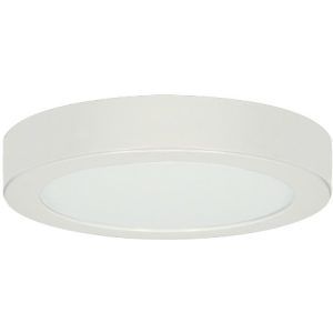 SATCO Blink Round Battery Backup Module 13" Empty Casin, White