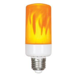 SATCO LED Decorative Flame Lamp T15 E26 5W 120-277V 1300K