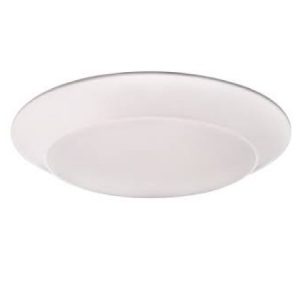 6" Round Surface Mount Backlit LED Disk 15W 3000K 900 lm Wet CRI 90+