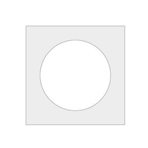 Goof Ring Square White for LL10R ID 10½" OD 14" Square