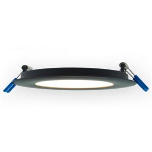 4" Round Super Thin Economy 11W LED 3000K Black 110° 700 lm Type IC Air-Tight Wet ES CRI 80